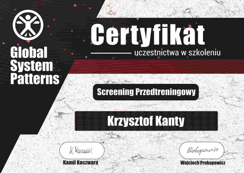 Screening PrzedTreningowy
